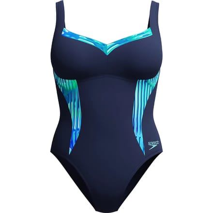 Dames zwempak uit 1 stuk Speedo Panel LLustre