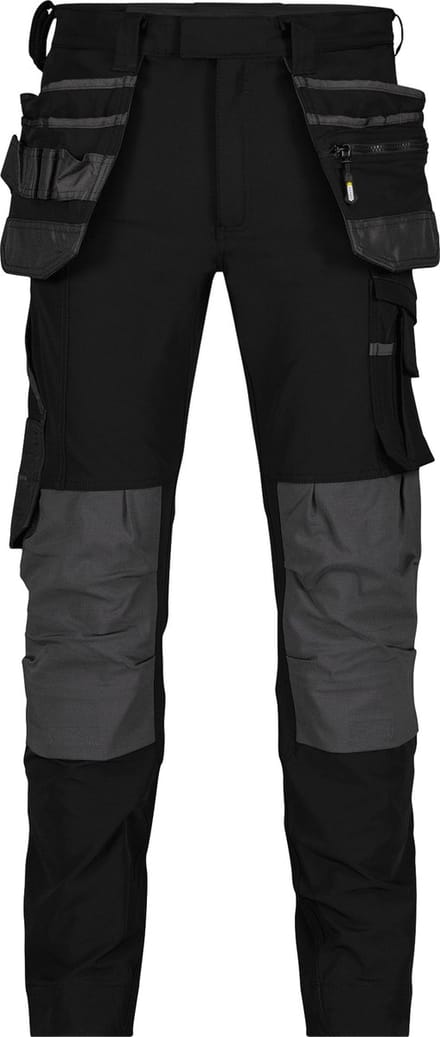 Stretch holsterzakkenbroek met kniezakken