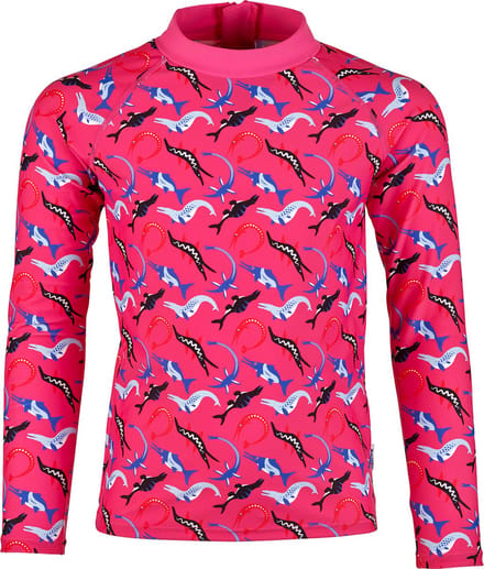 BECO ocean dinos - rashguard suit voor kinderen - roze - maat 152-158