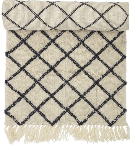 Bloomingville - Warda Vloerkleed - Beige - Wol