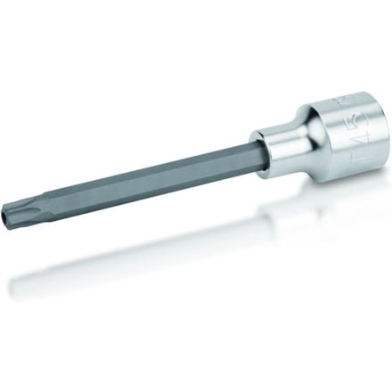 Torx-inzetstuk TOPTUL 1/2 inch Torx Tamper T40 lang (120mm)