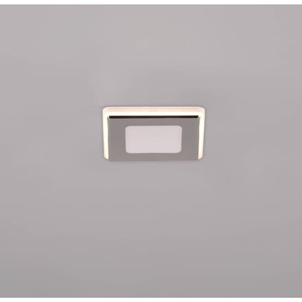 Trio Lighting LED inbouwlamp Nimbus IP44 8,5x8,5cm 830 chroom