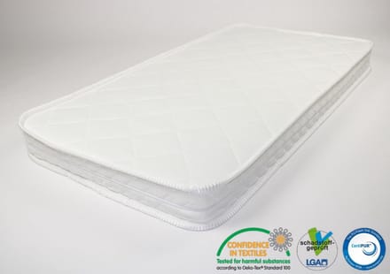 Babymatras 70x140 Koudschuim HR40 Dubbeldoek - Matrassenmaker