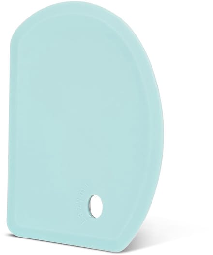 Dailygoods - Flexibele Siliconen Deeg Schraper Cutter, Groot (15.2 × 10.9 cm) Multifunctionele Gebak Schraper Anti-Stick, Food Grade Kom Schraper Spatel Bench Tool(Mint groen)