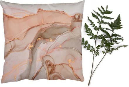 Sierkussens - Kussentjes Woonkamer - 60x60 cm - Marmer - Roze - Rosé
