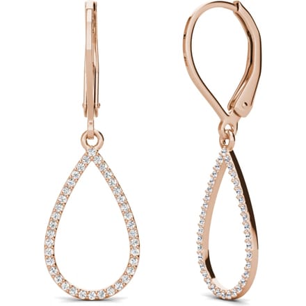 Laelia Dangling Hoop Earrings - Oostenrijks kristal