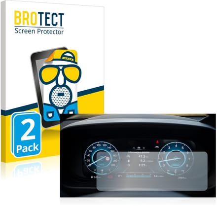 BROTECT - Screenprotector voor Hyundai i20 BC3 2021 Cockpit - Folie Beschermfolie matte 2 Stuks