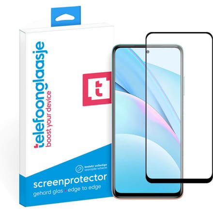 Xiaomi Mi 10T Lite screenprotector gehard glas Edge to Edge