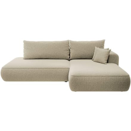 Hoekbank met slaapfunctie Fermizzi rechts chenille | Selsey Design