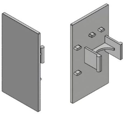 Henderson Eindclips (L+R) F140N/EC Grijs