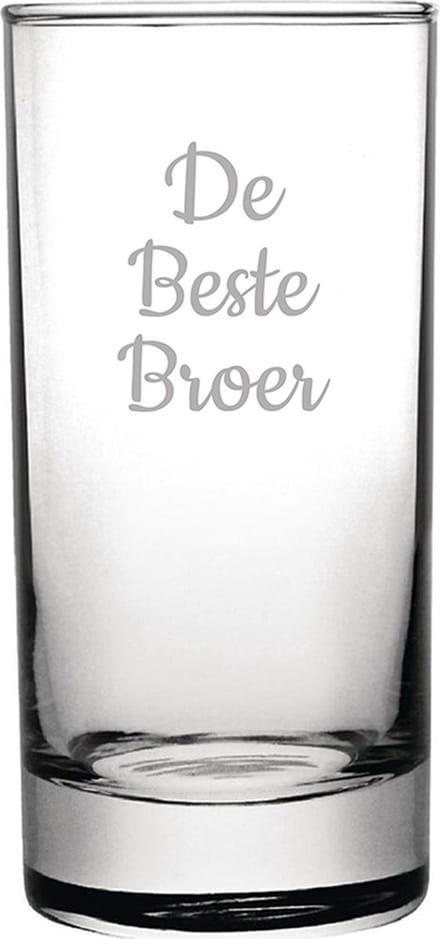 Gegraveerde longdrinkglas 28,5cl De Beste Broer