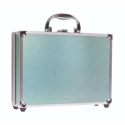 Casuelle Aluminium Cosmetica Koffer - Groen/Zilver - 41 Stuks