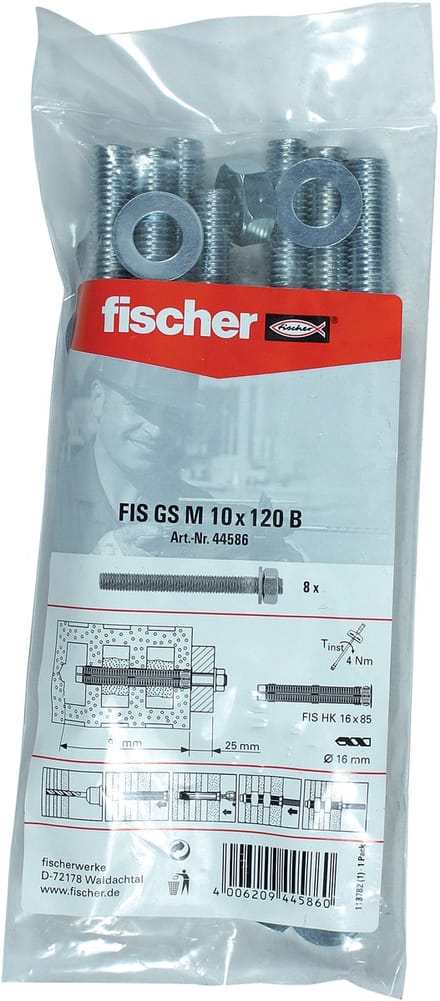 Fischer ankerstang ZB FIS GS M 10X120 B (8x) 044586