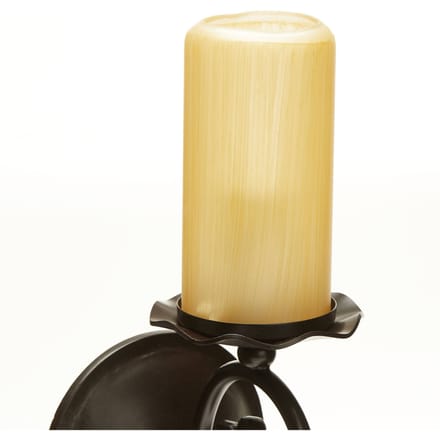 ORION Rustieke wandlamp BENTE in kaarsenoptiek