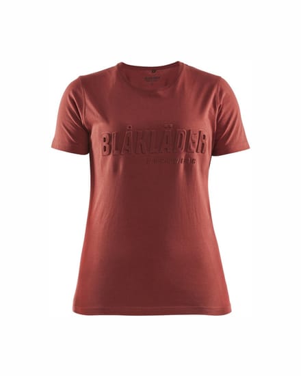 Blaklader Dames T-shirt 3D 3431-1042 - Gebrand rood - XS