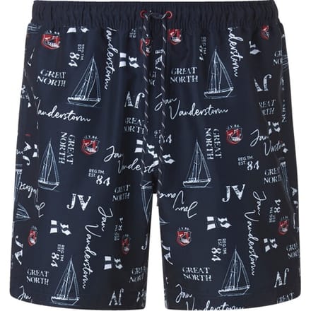 Jan Vanderstorm herren Zwemshort - 10 - donkerblauw - Plus Size