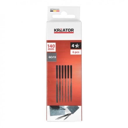 Kreator Vijl KRTH23101 - 140 mm - 6 stuks