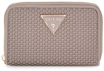 GUESS Portemonnee Phaedra SLG Medium Zip Around Wallet Dark Taupe