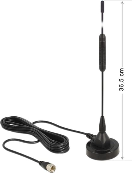 DAB+ Antenne met F (m) connector - 0 dBi - 2 meter