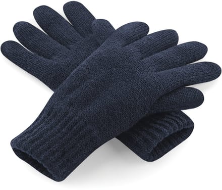 Beechfield Unisex Klassieke Thinsulate Thermische Winterhandschoenen (Franse marine) L
