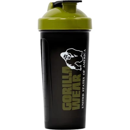 Gorilla Wear Shaker XXL - Zwart/Legergroen - 1000ml