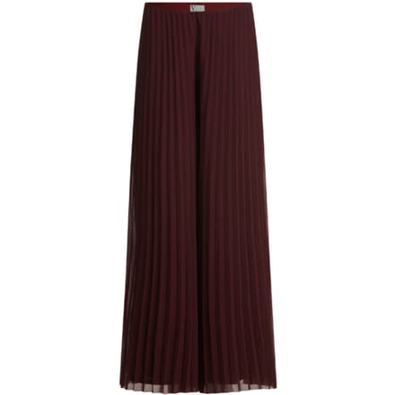 Broek van chiffon met plissévouwen