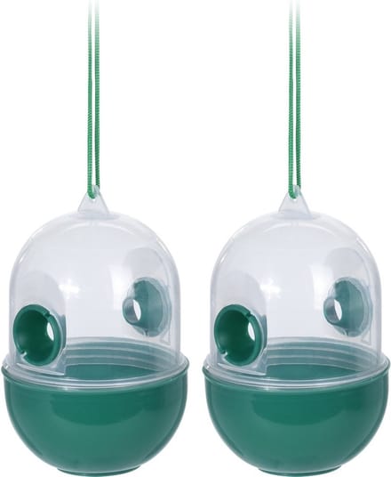 Guard and Care Wespenvanger/wespenval - 2 stuks - groen - 12 x 8 cm
