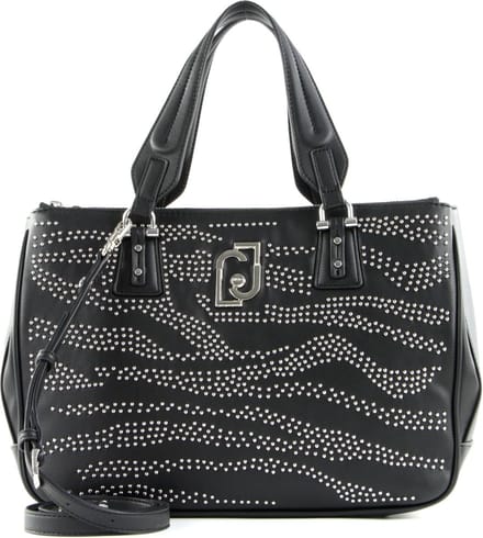 LIU JO Schoudertas Cool Satchel Double Zip Nero Zwart