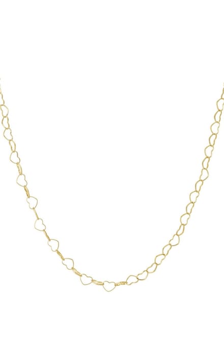 Bijoutheek Collier Hart Schakel Goud