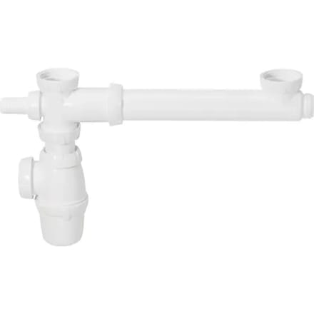 Wirquin Dubbele Spoelbaksifon Ø40mm
