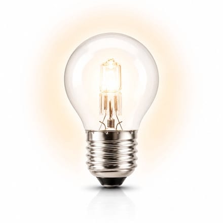 1x Kogel Halogeenlamp E27 - 52W - Warm Wit Licht (2700K) - 820 lm - 2 jaar - Dimbaar