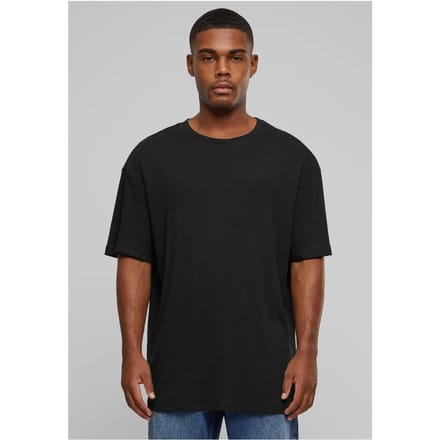 Urban Classics - Organic Oversized Rib Heren T-shirt - S - Zwart