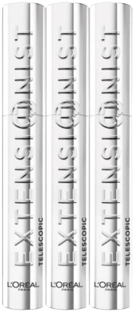 L'Oréal - Mascara Extensionist Telescopic Washable Black - 3 x 9,9 ml - Voordeelverpakking
