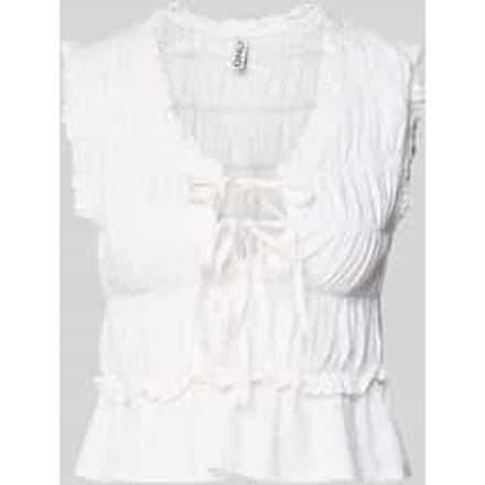 regular fit blousetop van mix van viscose en linnen model 'GOA'