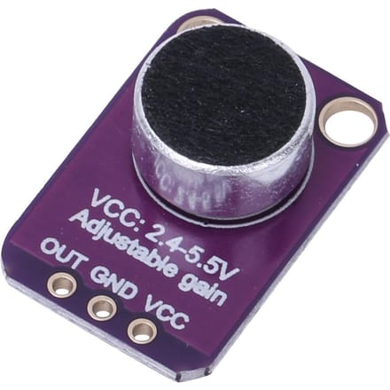 MAX4466 Microfoonversterkermodule Geluidssensor 2,4V tot 5,5V Microfoonvoorversterker