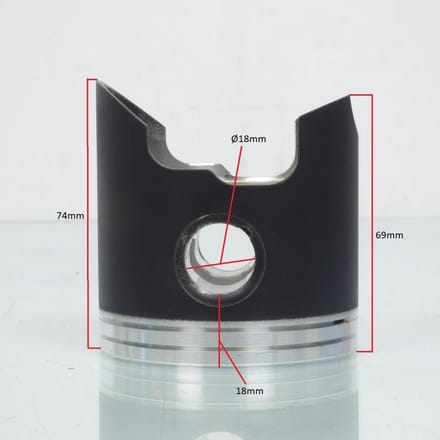 Piston moteur Wossner Ø71.93mm pour moto KTM 300 EXC 1996 à 2003 8017DA Neuf