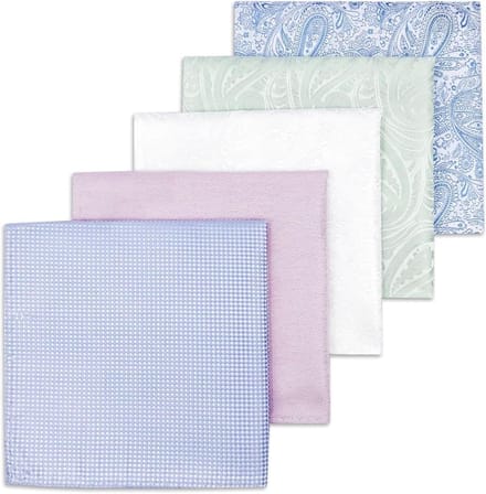 Zakdoeken Heren - Stoffen Set - Formele Gelegenheid - Zijde Mix - 32x32 cm - Wit
