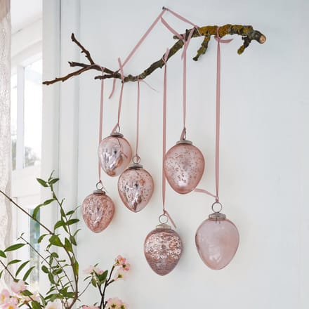 LOBERON Paasei set van 6 Cataleya roze