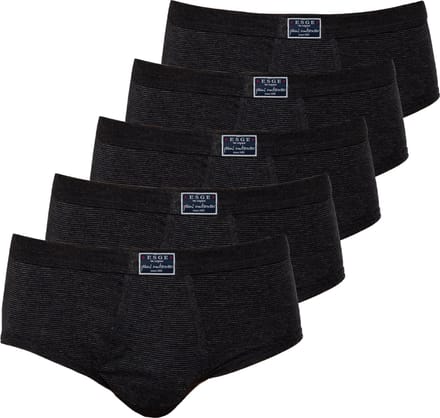 ESGE Heren Slip met voorsluiting 5 pack- Fijnrib Jeans