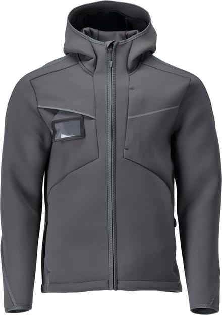Mascot Customized Softshell jas met capuchon 22086-662 - steengrijs - 2XL