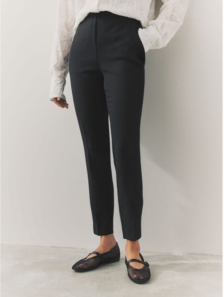 Next - Dames - Op maat gesneden skinny broek - Zwart