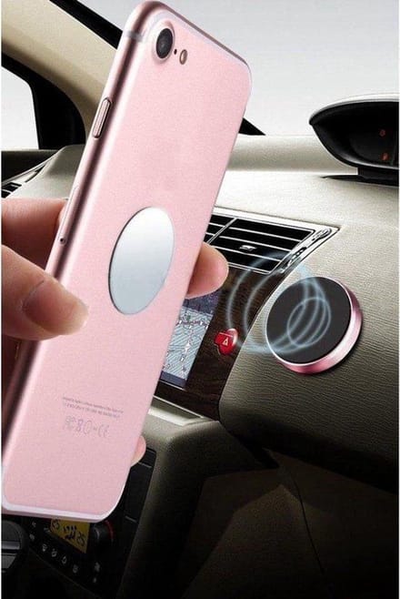 DURATA Magnetische Auto Houder voor ieder Smartphone - Onschadelijk - Paste & Go