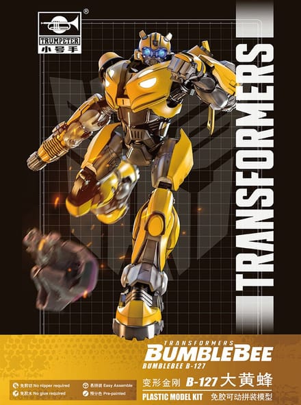 Trumpeter Modelbouwpakket - Transformers BumbleBee Series 03117 SK06 TF-6 Cybertron Bumblebee - Figuur Plastic - Trumpeter - Modelbouw
