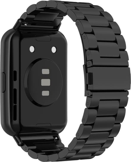 Stalen bandje - RVS - geschikt voor Huawei Fit 2 - zwart