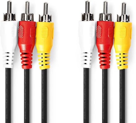 Nedis video / audio cable - composite video / audio - 10 m