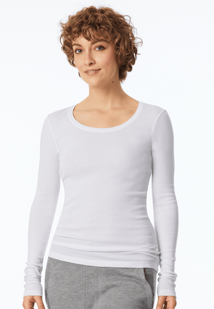 Wit shirt met lange mouwen - Revival Berta 34