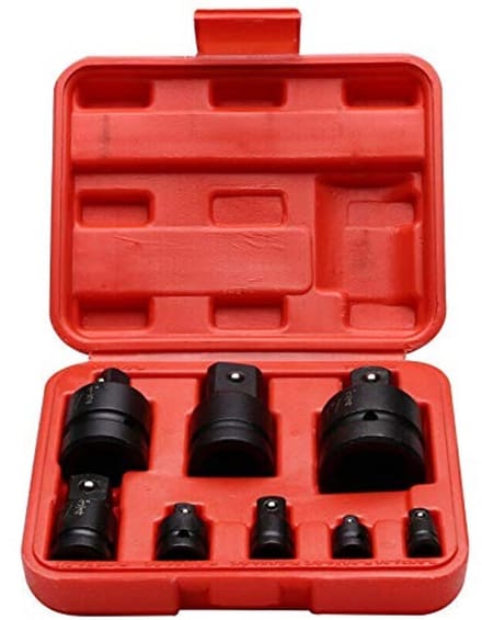 Dailygoody - 8-Delige Socket Adapter Set 1/4" tot 1" voor Onderhoud Voertuigen