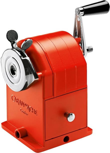 Caran d'Ache metalen puntenslijper tafelmodel rood