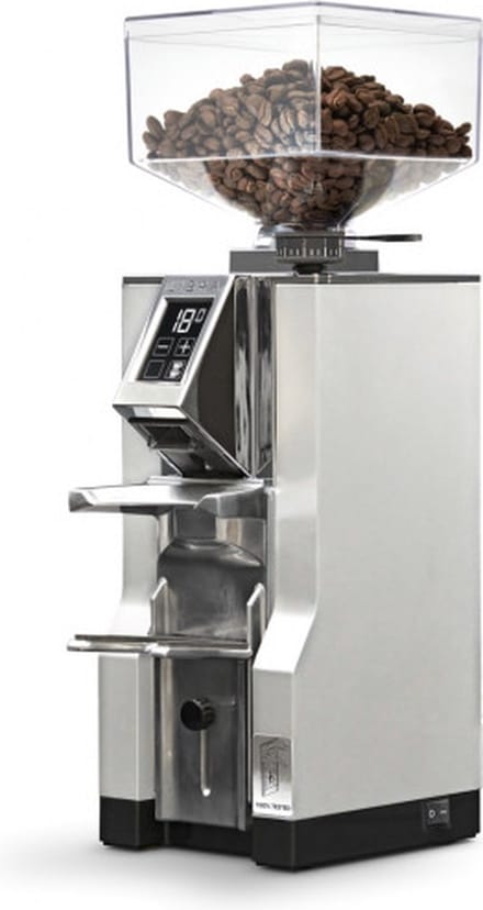 Eureka Mignon Libra Matt Black Espresso elektrische koffiemolen - Chroom