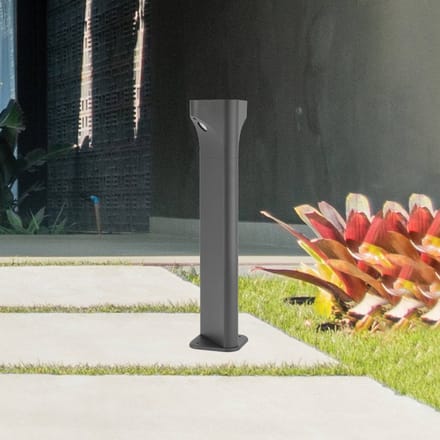Zambelis LED tuinpadverlichting E356, grafietkleurig, aluminium, hoogte 50 cm